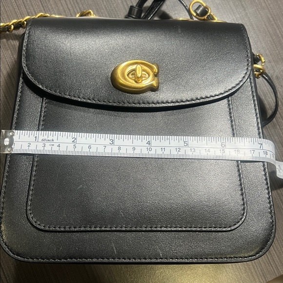 Coach Black Crossbody Bag with Gold Accents - Picture 13 of 15